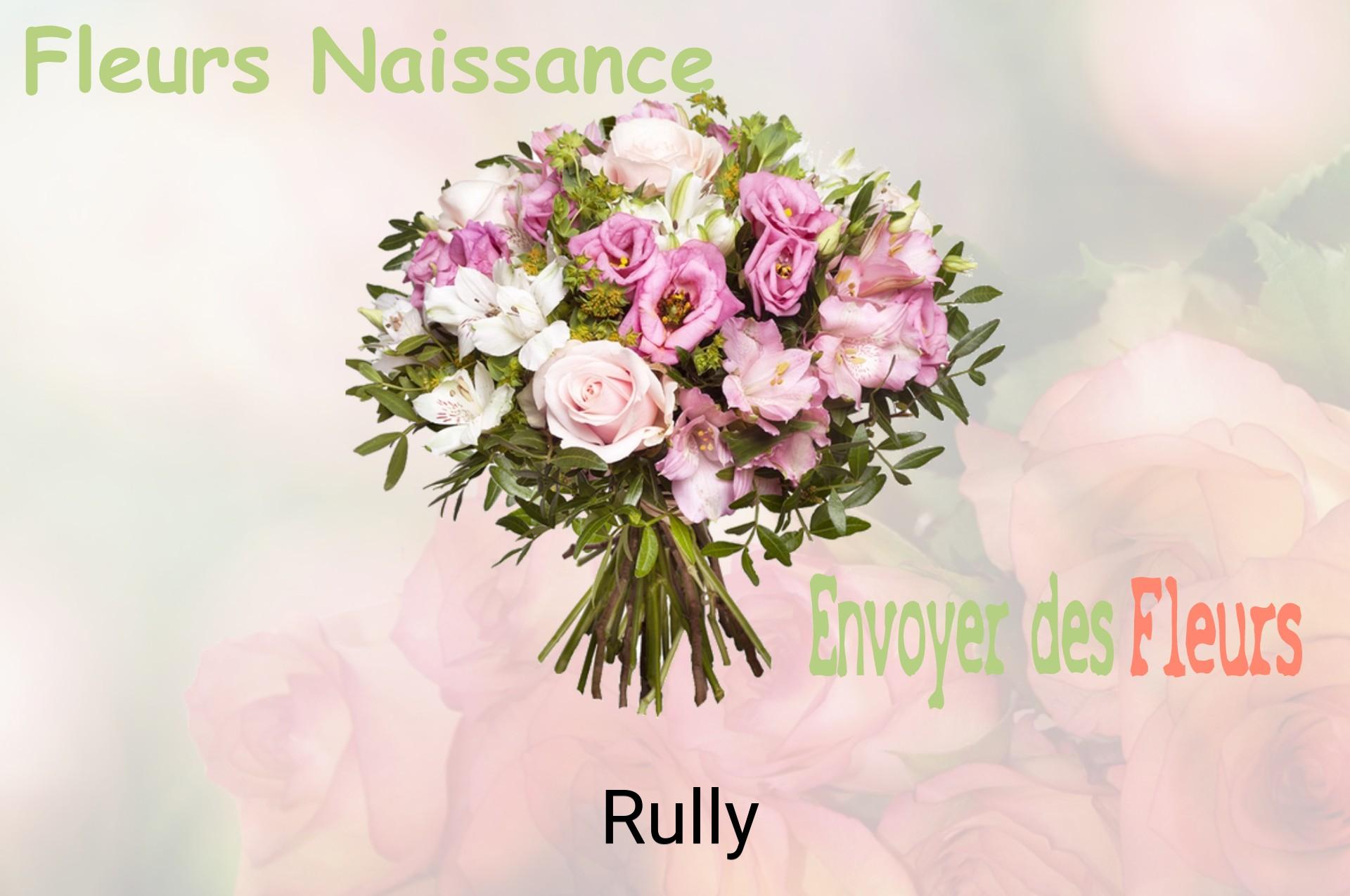 Bouquet de fleurs de naissance livré à Rully